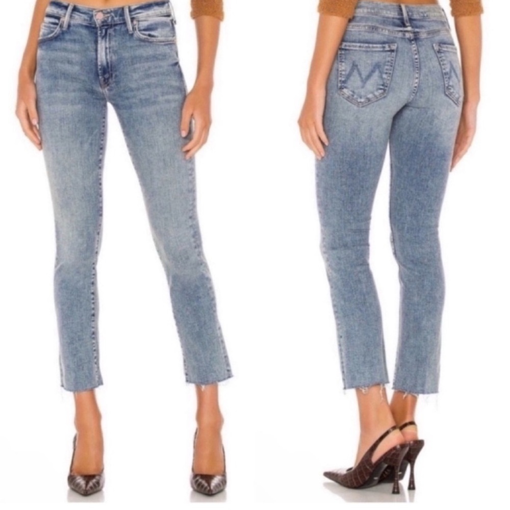 MOTHER Blue Ankle & Cropped Jeans
